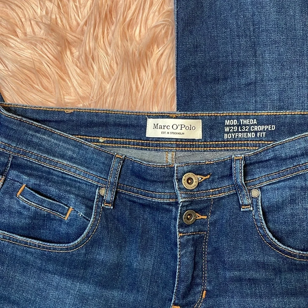Marc O’ Polo Cropped Boyfriend Fit Dark Wash Theda Woman’s Jean‎ Size W29 L32